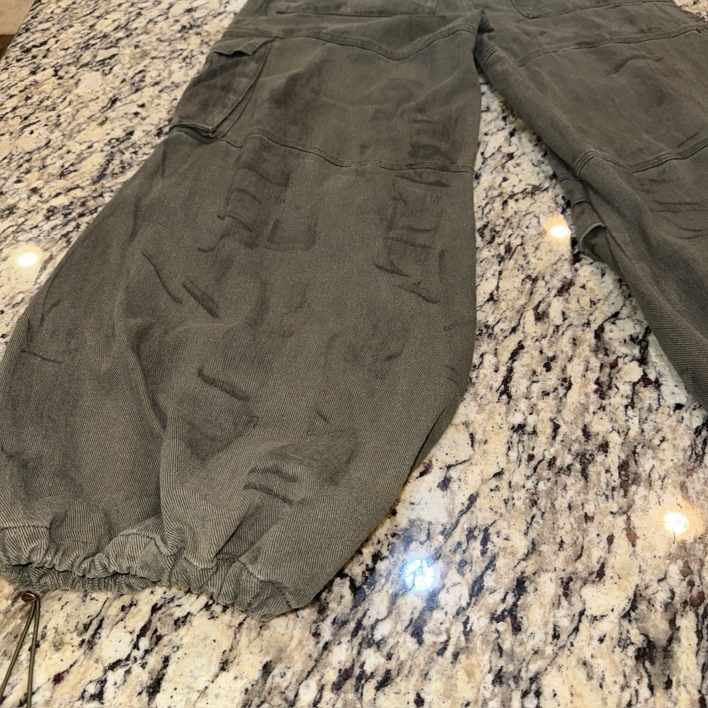 Dressed In LALA Canvas Parachute Pants Streetwear Sz M Oversized Hip Hop - Picture 14 of 16